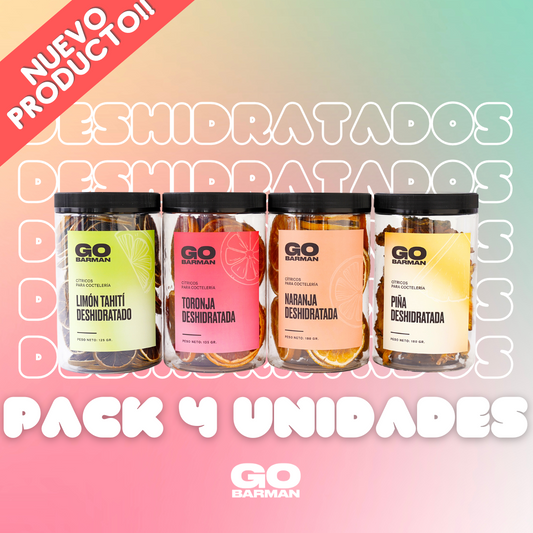 Pack 4 Deshidratados - Go Barman