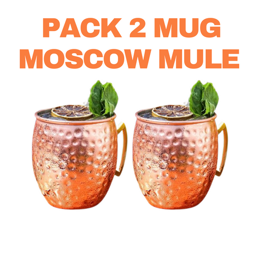 Set 2 Moscow Mule Mug 500cc Cobre – Go Barman