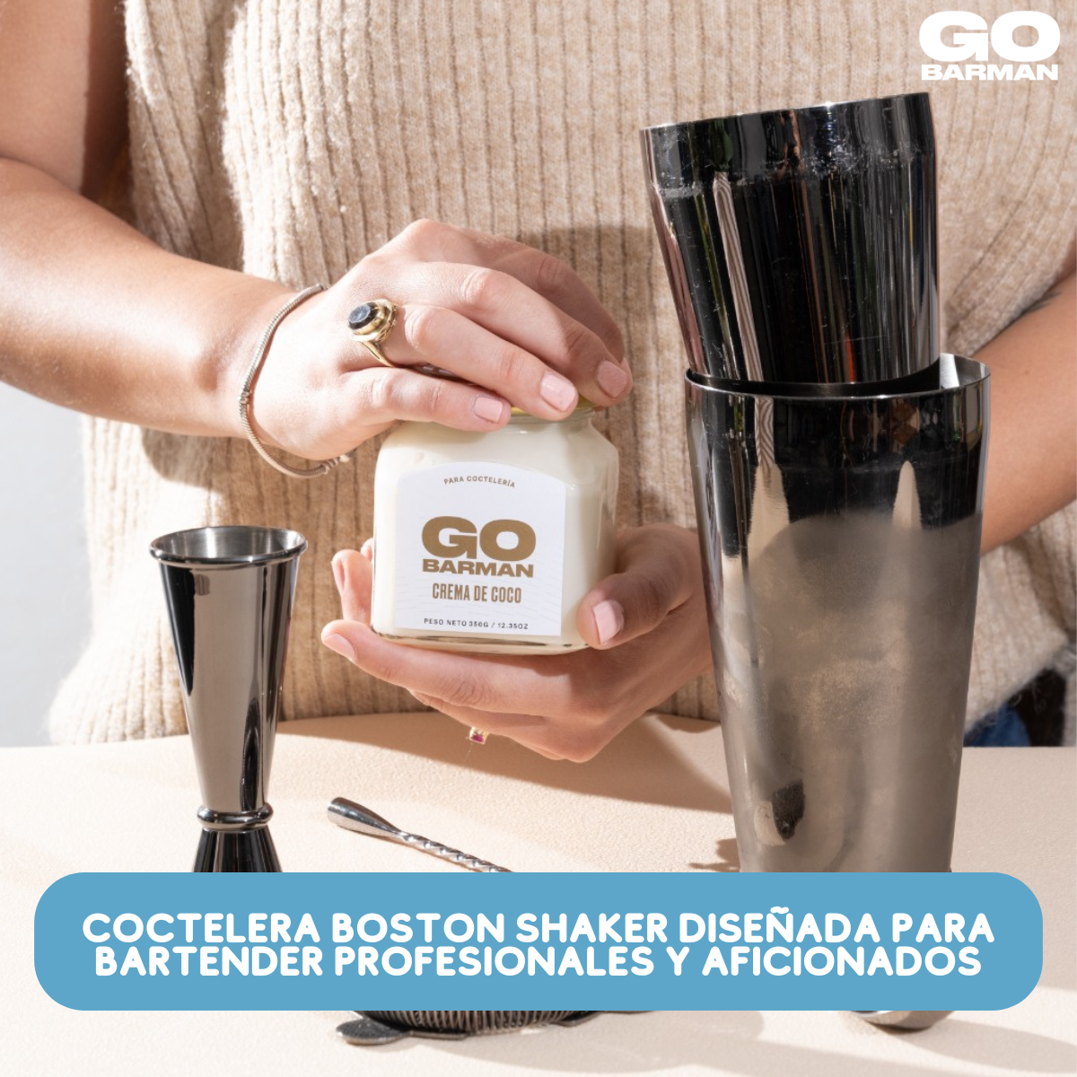 Coctelera Boston Shaker - GO BARMAN