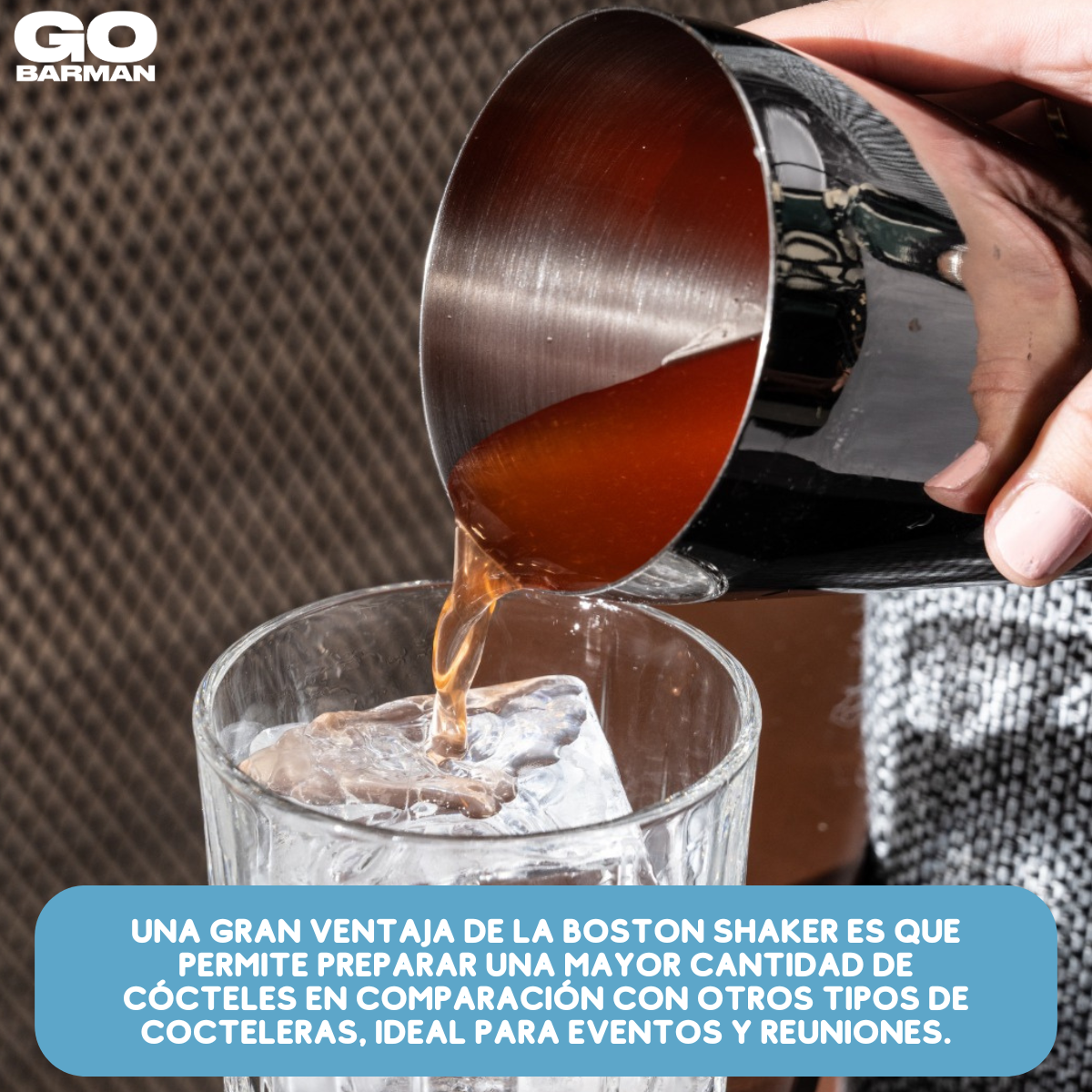 Coctelera Boston Shaker - GO BARMAN