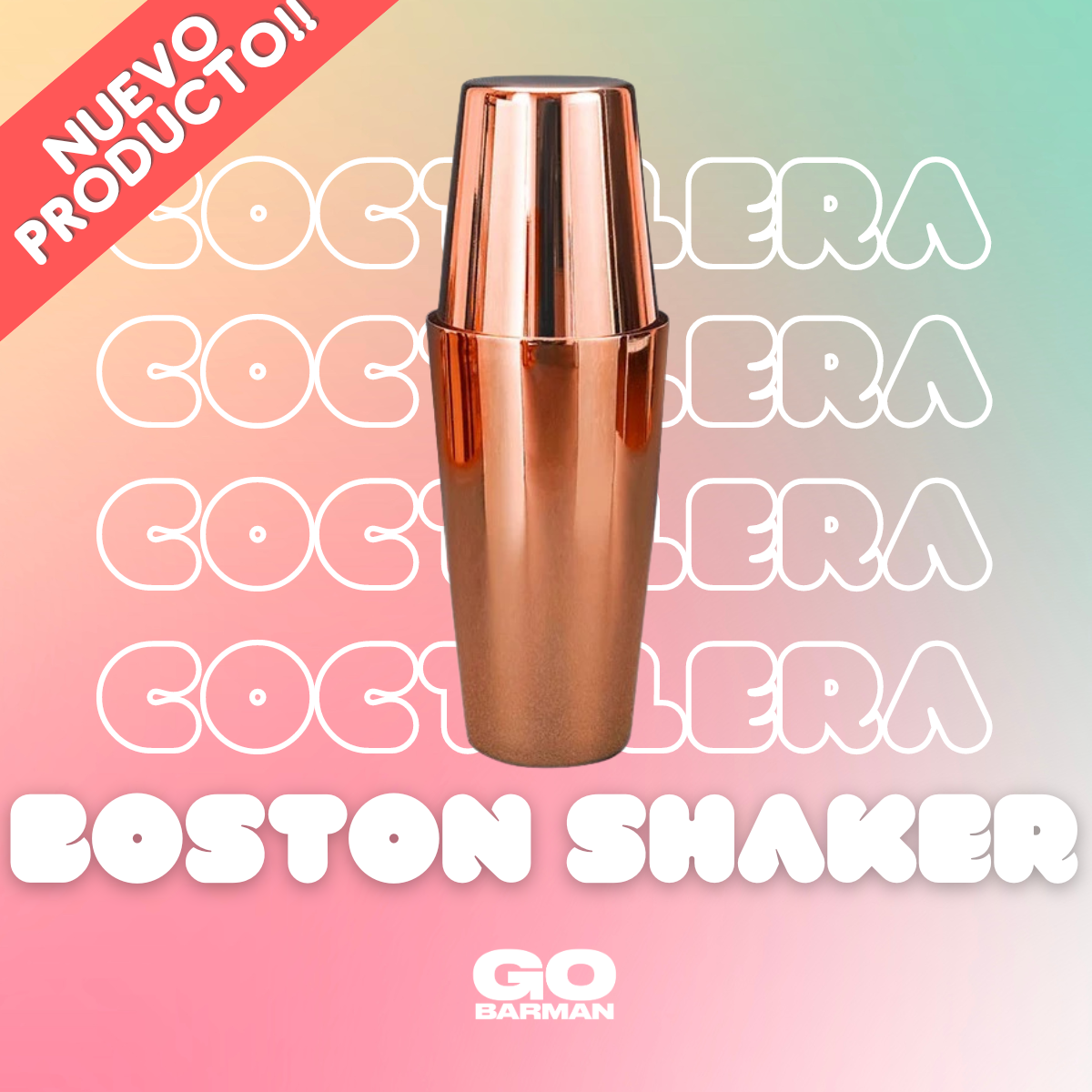 Coctelera Boston Shaker - GO BARMAN