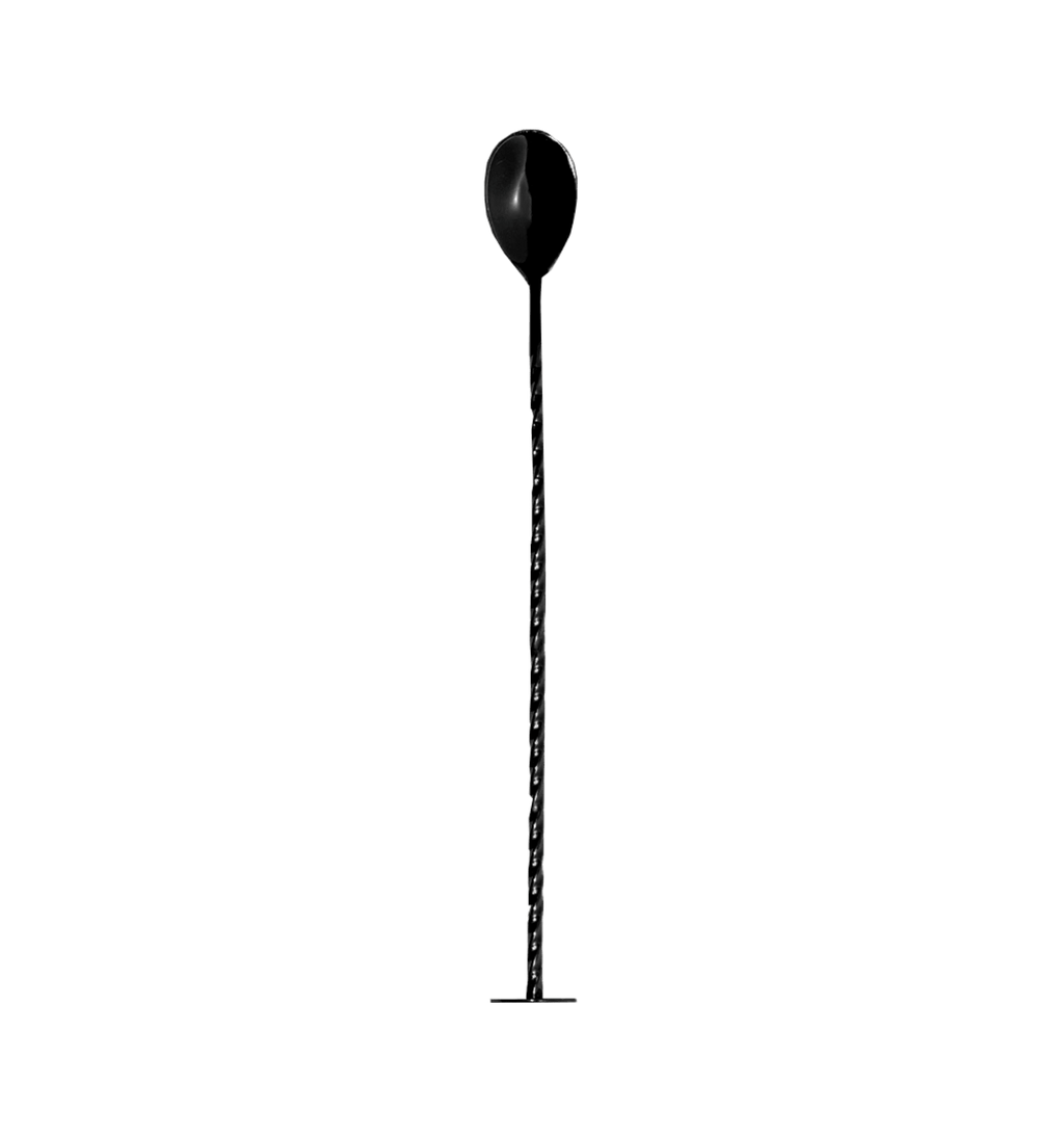 Cucharilla de Bar 30cm Negro - Go Barman